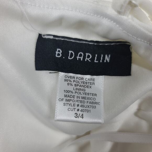 B. DARLIN bodycon ruched bust dress Size 3/4 Graduation Sorority Wedding party - Picture 10 of 12